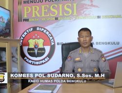 BMKG: Cuaca Ekstrem Hingga Awal Tahun, Polda Bengkulu Imbau Masyarakat Selalu Waspada