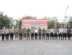 Polres Metro Bekasi Kota Bersama Kodim 0507 Serta Pemkot dan mitra Polisi Laksanakan Apel Jelang Pergantian Tahun 2022 Menuju 2023