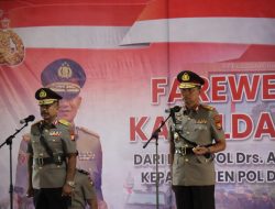 Sambut Kapolda Baru, Polda Bengkulu Gelar Upacara Farewel Parade