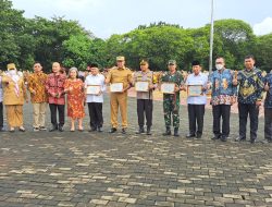 Dandim 0507/Bekasi Ikuti Apel Sinergitas Tiga Pilar Bersama Aparatur Pemerintah Kota Bekasi