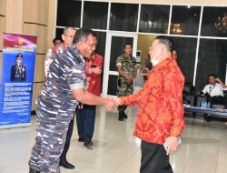 Komandan Lantamal XII Bersama Forkopimda Kalbar Sambut Kedatangan Ketua DPR RI di Lanud Supadio