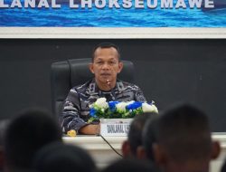 Pangkalan TNI AL Lhokseumawe Sambut Kedatangan Komandan Baru