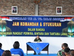 Jam Komandan Lanal Tanjung Balai Asahan dan Syukuran kenkat dihadiri Walikota Tanjungbalai