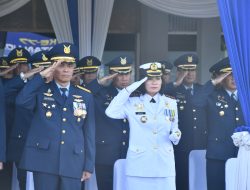 Komandan Lanal Bandung Hadiri Upacara Peringatan Ke-77 Hari Jadi TNI Angkatan Udara Tahun 2023