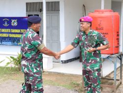 Berikan Pengarahan, Danlantamal XII Kunjungi Yonmarhanlan XIl