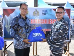 Sambut Hari Raya Idul Fitri 1 Syawal 1444 H, Lanal Sibolga Laksanakan Bazar Sembako Murah