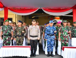 Danlantamal XII Hadiri Apel Gelar Pasukan Operasi Kepolisian Terpusat Ketupat Kapuas-2023