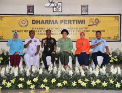 Danlantamal XII Beserta Ketua Korcab XII DJA I Hadiri Peringatan Ke-59 HUT Dharma Pertiwi Tahun 2023