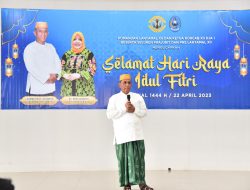 Pupuk Kebersamaan, Danlantamal XII Sholat Idul Fitri 1 Syawal 1444 H Bersama Keluarga Besar Lantamal XII