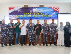 Tekankan Cegah Stunting, Satgas Operasi Trisila 2023 Gelar Bakti Sosial Bersama Lantamal XII