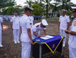 TNI AL Lanal Bengkulu, Sertijab Dandenpomal dan Komandan Kapal Angkatan Laut