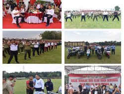 Danlantamal I Hadiri Halal Bihalal dan Olahraga Bersama TNI-Polri