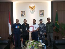 Komandan Lanal Bintan Laksanakan Kunjungan Courtesy Call CALL (CC) Ke Kajari Bintan