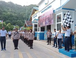Pererat Soliditas dan Sinergitas, Lanal Tarempa Bersama Satuan TNI-Polri di Kepulauan Anambas Laksanakan Kegiatan Integratif Olahraga Bersama