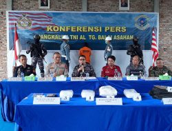 TNI AL Tangkap Kapal Penyelundup Narkoba di Perairan Tanjung Balai Asahan