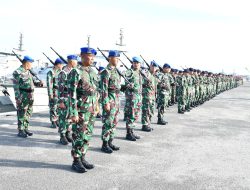 Asisten Perencanaan Danlantamal I Belawan Pimpin Upacara Penaikan Bendera