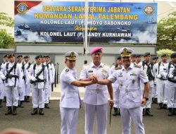 Komandan Lantamal III Pimpin Upacara Serah Terima Jabatan Komandan Lanal Palembang