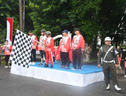 Meriahkan HUT Ke-78 RI, Danlanal TBA Ikuti Sepeda Santai Bersama Masyarakat