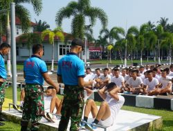 Calon Prajurit TNI AL Tahun 2023 Sub Panda Lanal Bengkulu Jalani Tes Samapta Jasmani