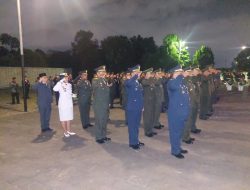 Komandan Lanal Bandung Hadiri Apel Kehormatan dan Renungan Suci HUT Ke-78 Kemerdekaan Republik Indonesia Di TMPN Cikutra