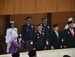 Komandan Lanal Bandung Hadiri Kegiatan Rapat Paripurna DPRD Provinsi Jawa Barat Dalam Rangka Mendengarkan Pidato Kenegaraan Presiden Republik Indonesia Dalam Rangkaian HUT Ke-78 Kemerdekaan Republik Indonesia