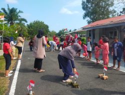 Lestarikan Budaya Indonesia, Warga Komplek Rumah Dinas TNI AL Lanal Bengkulu Gelar Lomba HUT Ke-78 RI