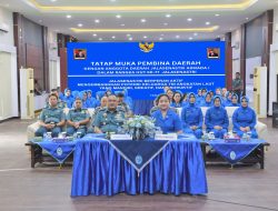 Komandan Lantamal I Beserta Ketua Korcab I DJA I Ikuti Tatap Muka Pembina Derah Beserta Ketua Daerah Jalasenastri Armada I dan Ceramah Psikologi Secara Virtual
