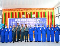 Sambut HUT Ke-77 Jalasenastri, Cabang 3 Korcab I DJA I Lanal Sabang Gelar Donor Darah