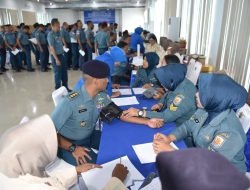 Kegiatan Donor Darah Dalam Rangka Menyambut HUT Ke-77 Jalasenastri Tahun 2023 di Lantamal I