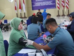 Sambut HUT Jalasenastri Ke-77 Tahun 2023, Lanal Dumai Laksanakan Donor Darah