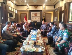 Perkuat Soliditas TNI-Polri, Danlanal Banjarmasin Berkunjung Ke Polda Kalteng dan Korem 102/Panju Panjung
