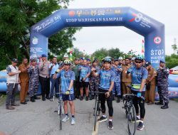 Lanal Lhokseumawe Gelar Kali Bersih dan Pelepasan The Rising Tide Cek Point Lhokseumawe