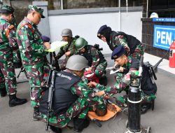 Diserang Lewat Udara, Prajurit Lanal Bandung Segera Pertahankan Pangkalan Pada Simulasi Uji Terampil P1 dan P2