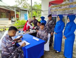 Sambut HUT TNI AL, Lanal Simeulue Laksanakan Pengabdian Masyarakat Berupa Pemeriksaan Gigi Gratis dan Donor Darah
