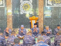 Jelang HUT TNI AL Ke-78, Personel Lanal Sabang Laksanakan Doa Bersama
