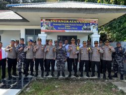 Jaga Keamanan Pesisir, Polres Kaur dan POS TNI AL Linau Perkokoh Sinergitas