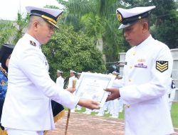 Danlanal TBA Pimpin Upacara Hari Lahir Pancasila