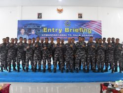 Danlanal TBA Awali Tugas Dengan Entry Briefing Kepada Seluruh keluarga Besar Lanal TBA