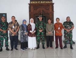 Danrem 072/Pamungkas Brigjen TNI Joko Purnomo Menerima Audensi dari BPRSR Dinas Sosial DIY