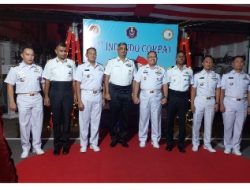 Komandan Lantamal I Menghadiri Cocktail Party Diatas Kapal Perang India INS Kesari L-15