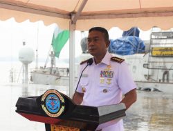 Lantamal I Sambut Kapal Perang India INS Sudarshini di Dermaga Pelindo Belawan