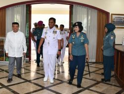 Komandan Lanal Bandung Dampingi Kasal Kunjungan Kerja Ke Pemprov Jabar