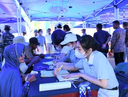 Sambut Hari Armada RI, Lantamal I Gelar Bakti Sosial di Kampung Bahari Nusantara Desa Paluh Kurau