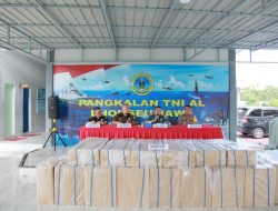 Lanal Lhokseumawe Gagalkan Penyelundupan Ratusan Dus Rokok Tanpa Cukai Diperairan Aceh Utara