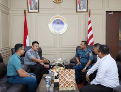 Danlanal Dumai Terima Kunjungan Kepala Kantor Imigrasi Kelas I TPI Dumai Yang Baru