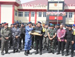 Komandan Lanal Dumai Hadir Dalam Upacara HUT Ke-78 Korps Brimob Polri Tahun 2023 di Provinsi Riau