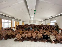 Lanal Simeulue Berikan Pembekalan Wawasan Kebangsaan, Bela Negara Serta Sosialisasi Penerimaan Prajurit TNI AL Kepada Siswa-Siswi Kabupaten Simeulue