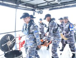 Evaluasi dan Penutupan Uji Terampil Glagaspur Tingkat I/L-1 dan Tingkat II/L-2 Unsur KRI dan KAL Jajaran Satrol Lantamal I Tahun 2023