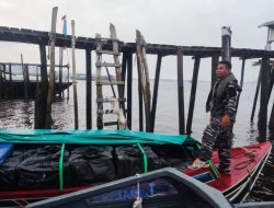 Lanal Dumai Kembali Gagalkan Penyelundupan Rokok di Perairan Sungai Guntung Kabupaten Inhil Provinsi Riau