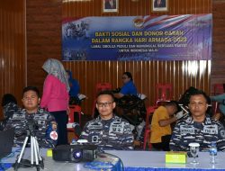 Sambut Hari Armada RI Tahun 2023, Lanal Sibolga Laksanakan Bhakti Sosial dan Donor Darah serta Gerakan Mako Komplek TNI AL Bersih, Tertib dan Rapi